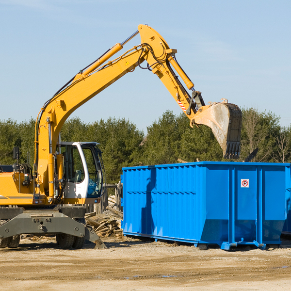 can i choose the location where the residential dumpster will be placed in Marchand PA